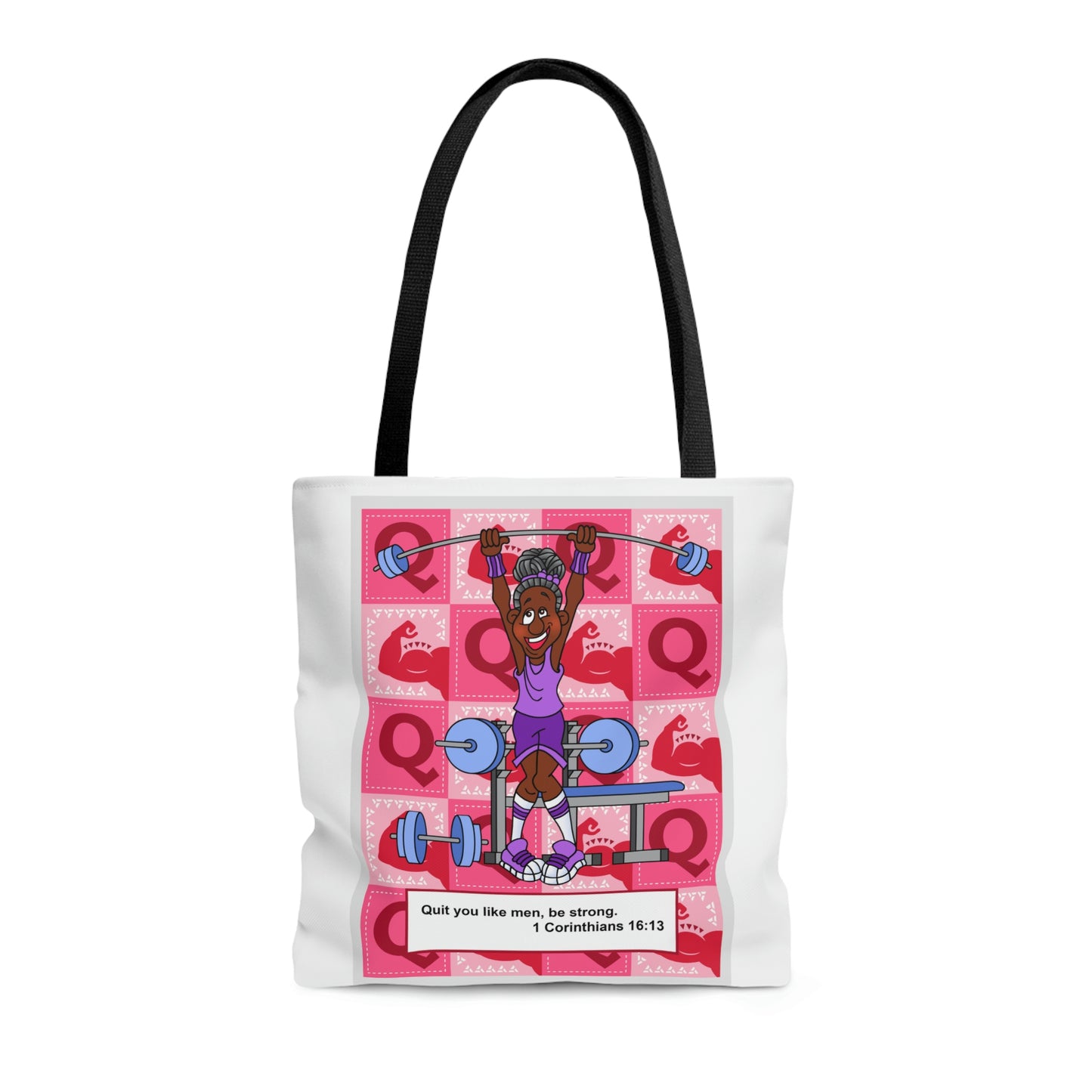 The Bible as Simple as ABC Q AOP Tote Bag