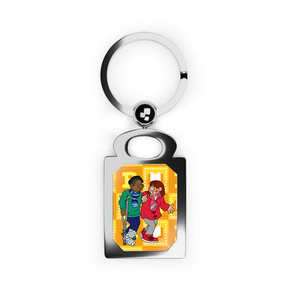 The Bible as Simple as ABC B Rectangle Photo Keyring