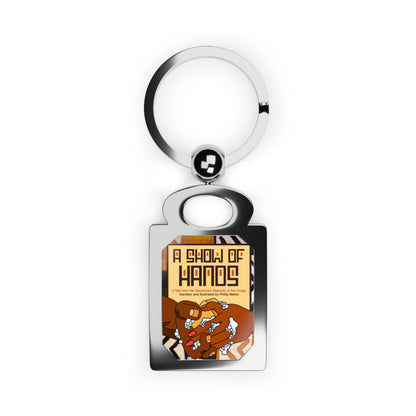 A Show of Hands Rectangle Photo Keyring