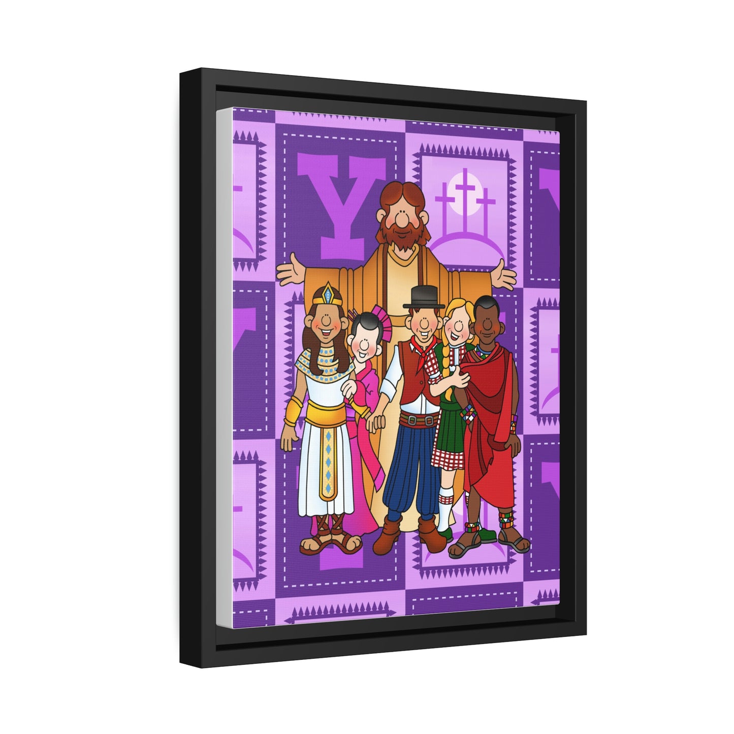 The Bible as Simple as ABC Y Matte Canvas, Black Frame