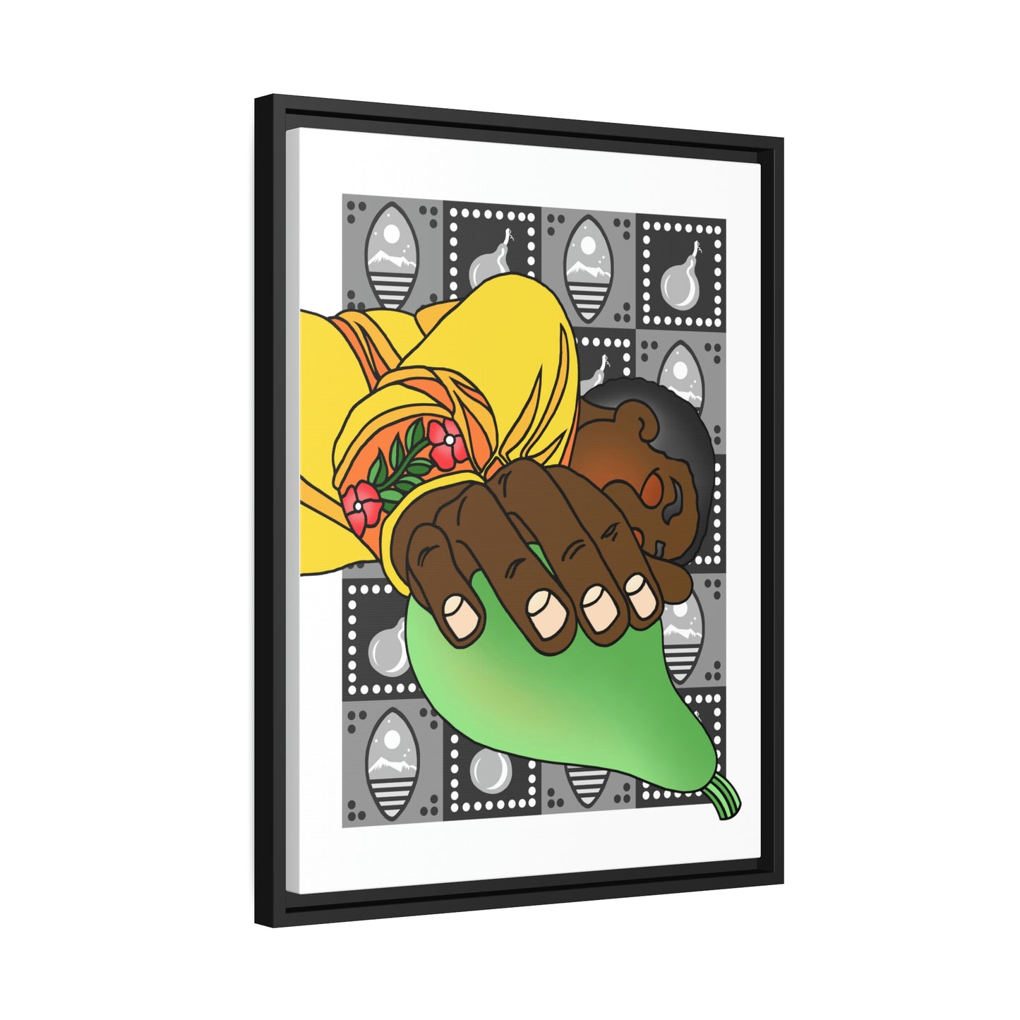 The Day that Goso Fell Matte Canvas, Black Frame