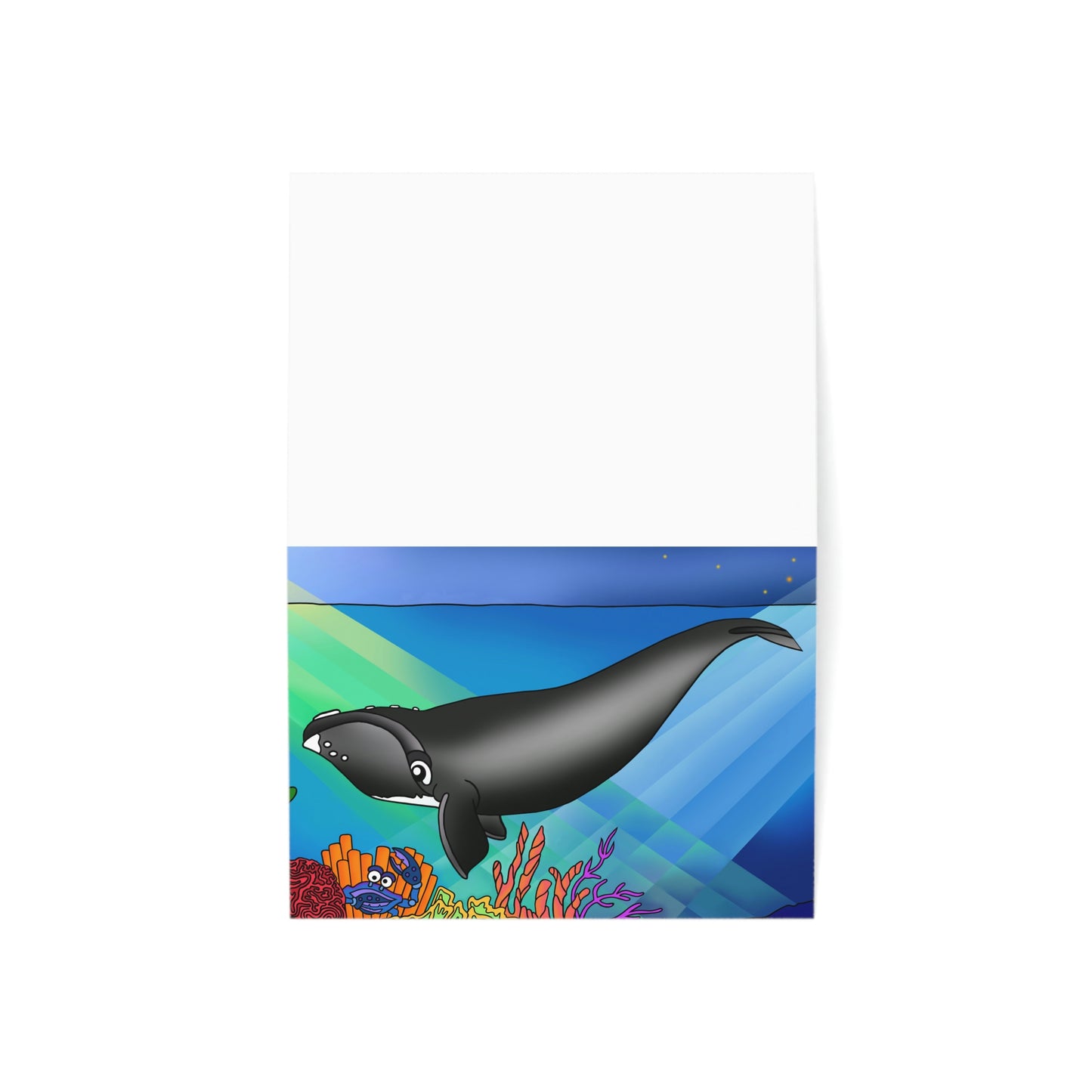 Gray Whale Greeting Cards (1, 10, 30, and 50pcs)