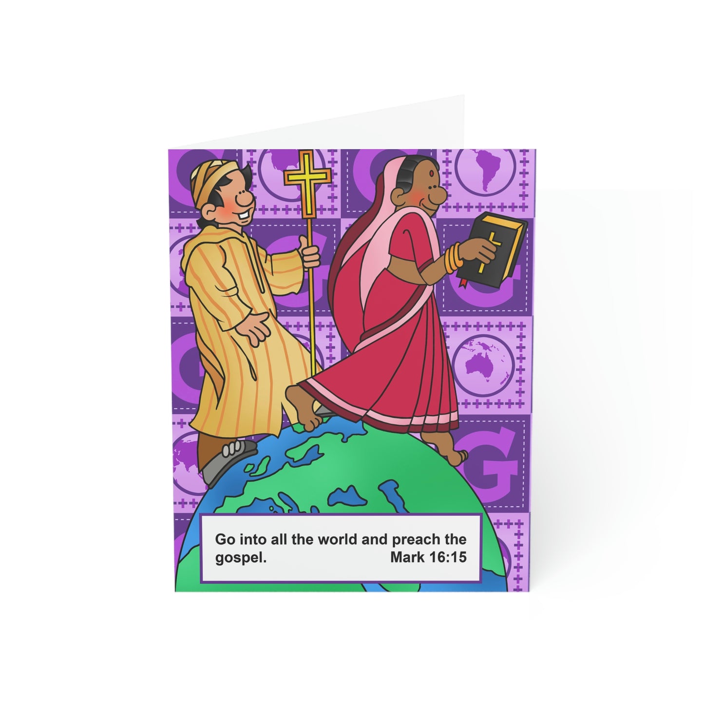 The Bible as Simple as ABC G Greeting Cards (1, 10, 30, and 50pcs)