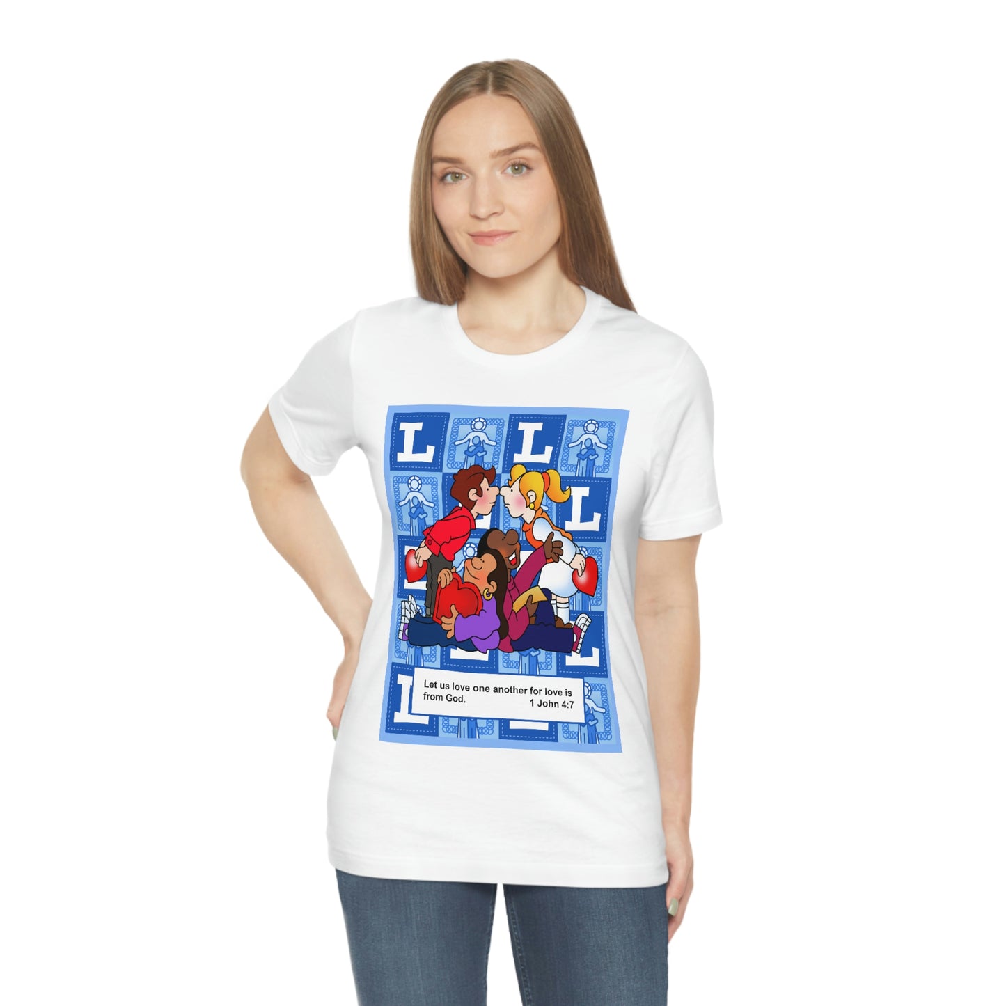 The Bible as Simple as ABC L Unisex Jersey Short Sleeve Tee