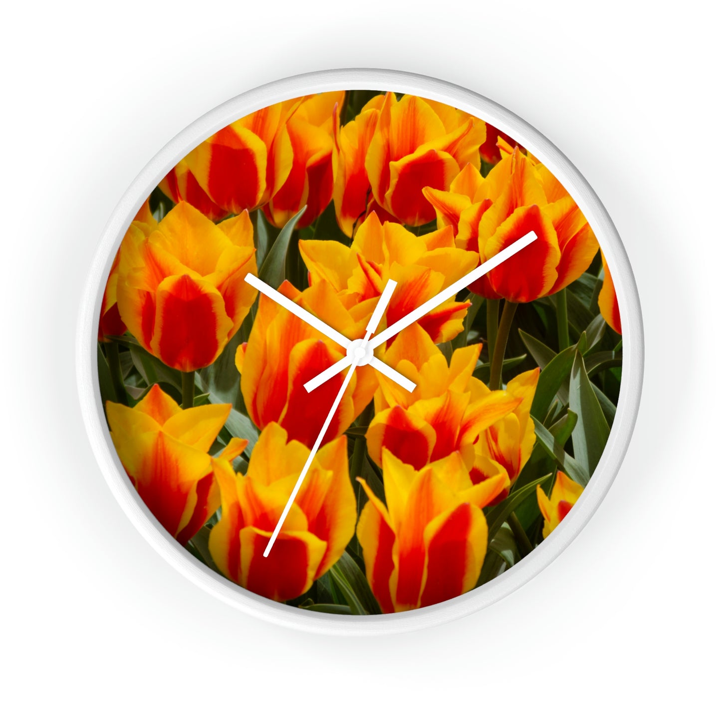 Flowers 18 Wall Clock