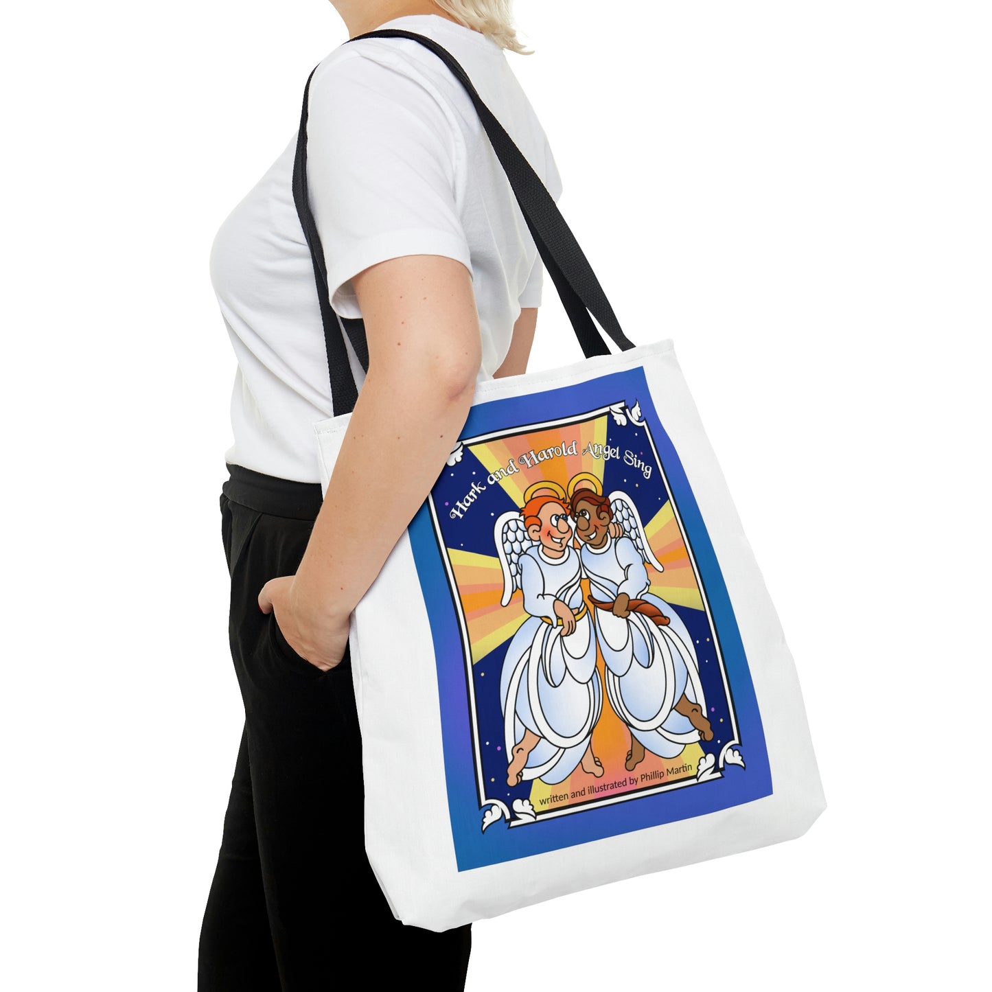 Hark and Harold Angel Sing AOP Tote Bag