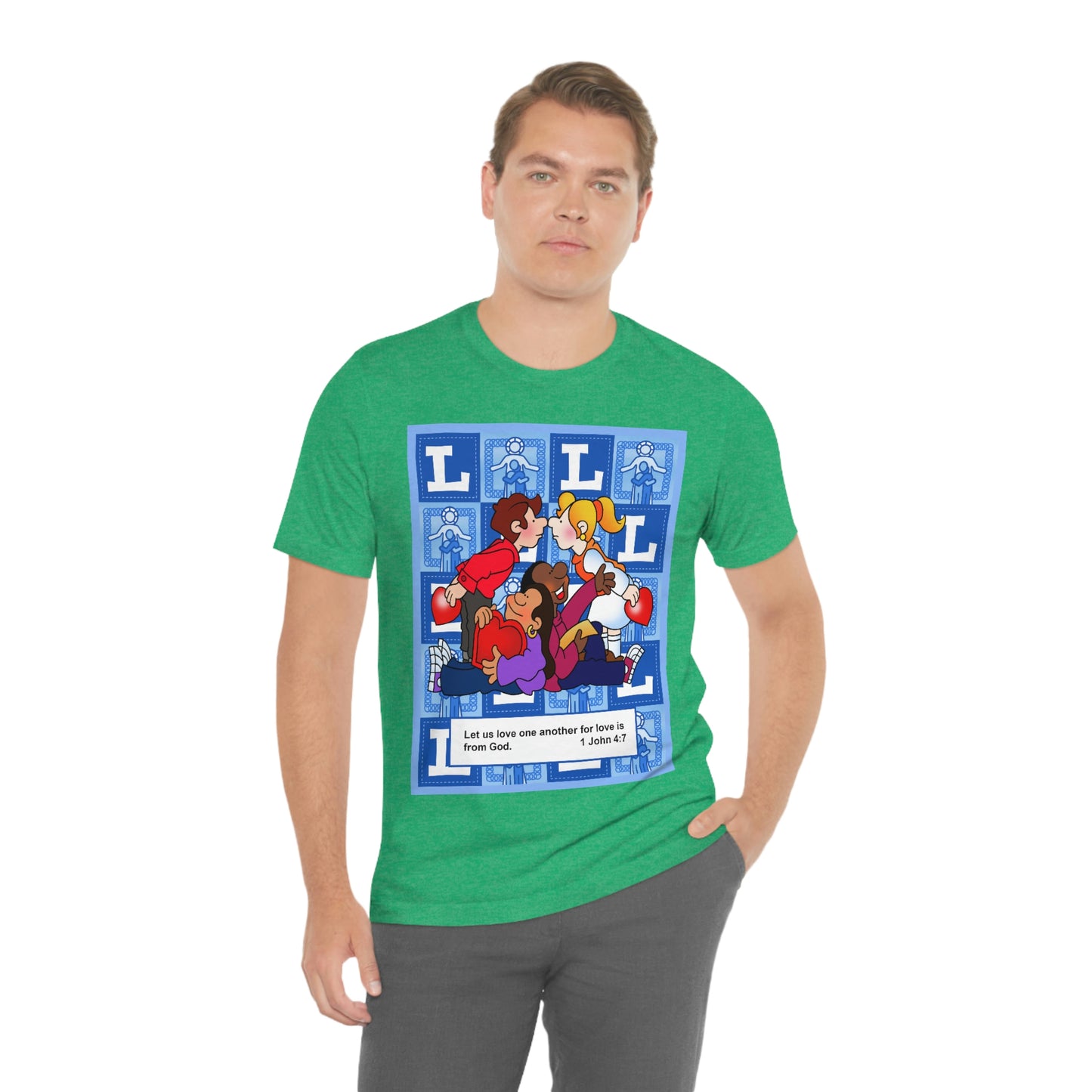 The Bible as Simple as ABC L Unisex Jersey Short Sleeve Tee