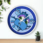 Triple Gratitude with Assorted Monsters! Wall clock