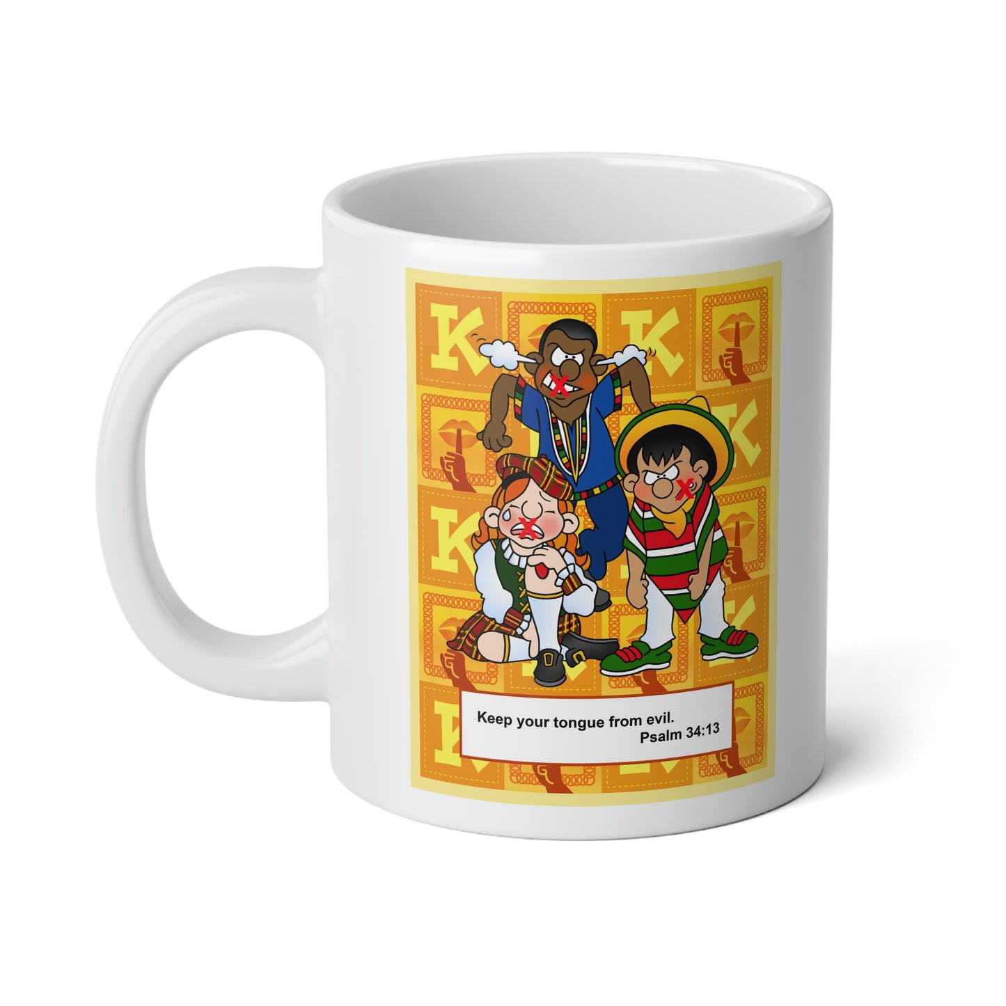 The Bible as Simple as ABC K Jumbo Mug, 20oz