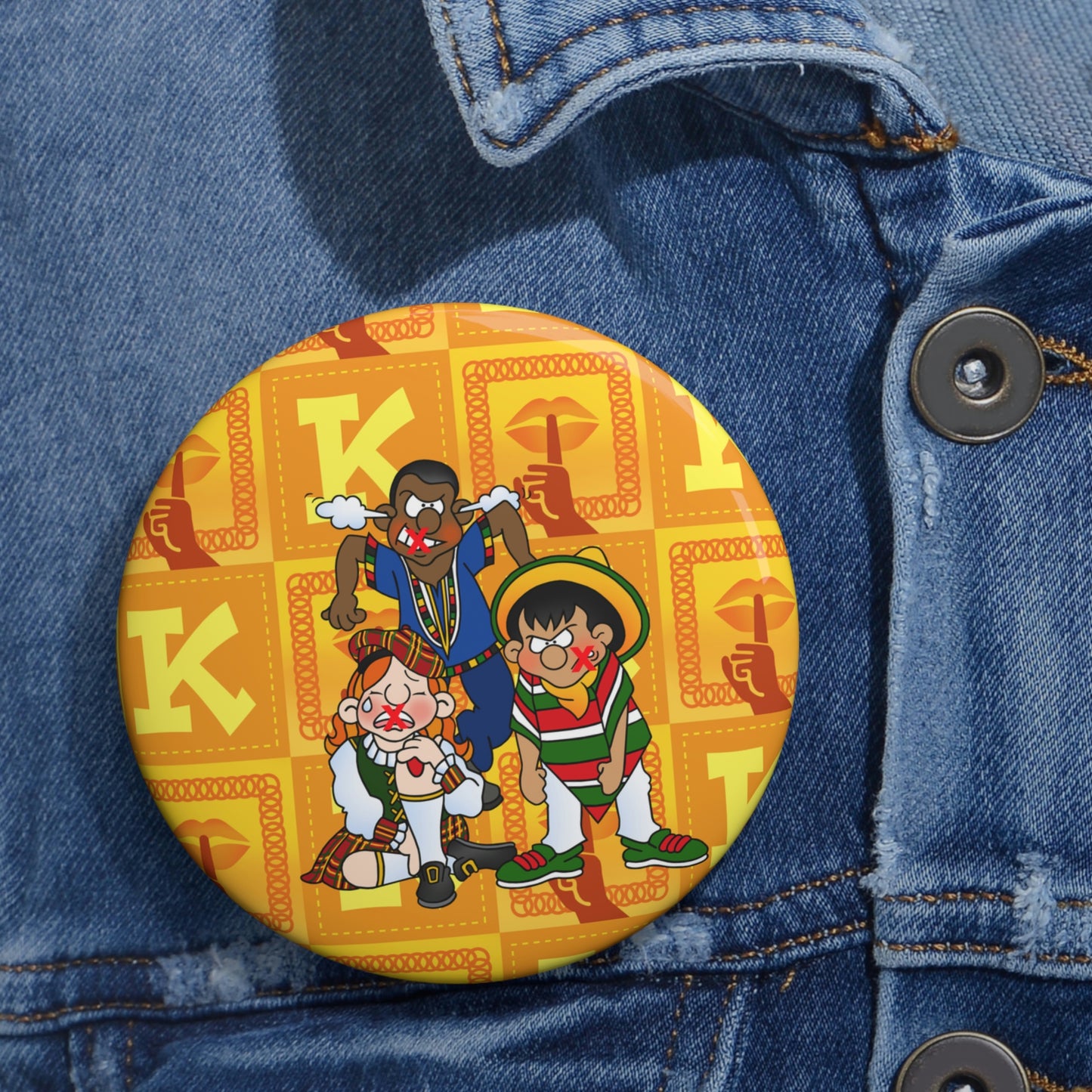 The Bible as Simple as ABC K Custom Pin Buttons