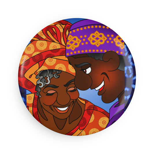 The Paramount Chief and One Wise Woman Button Magnet, Round (1 & 10 pcs)