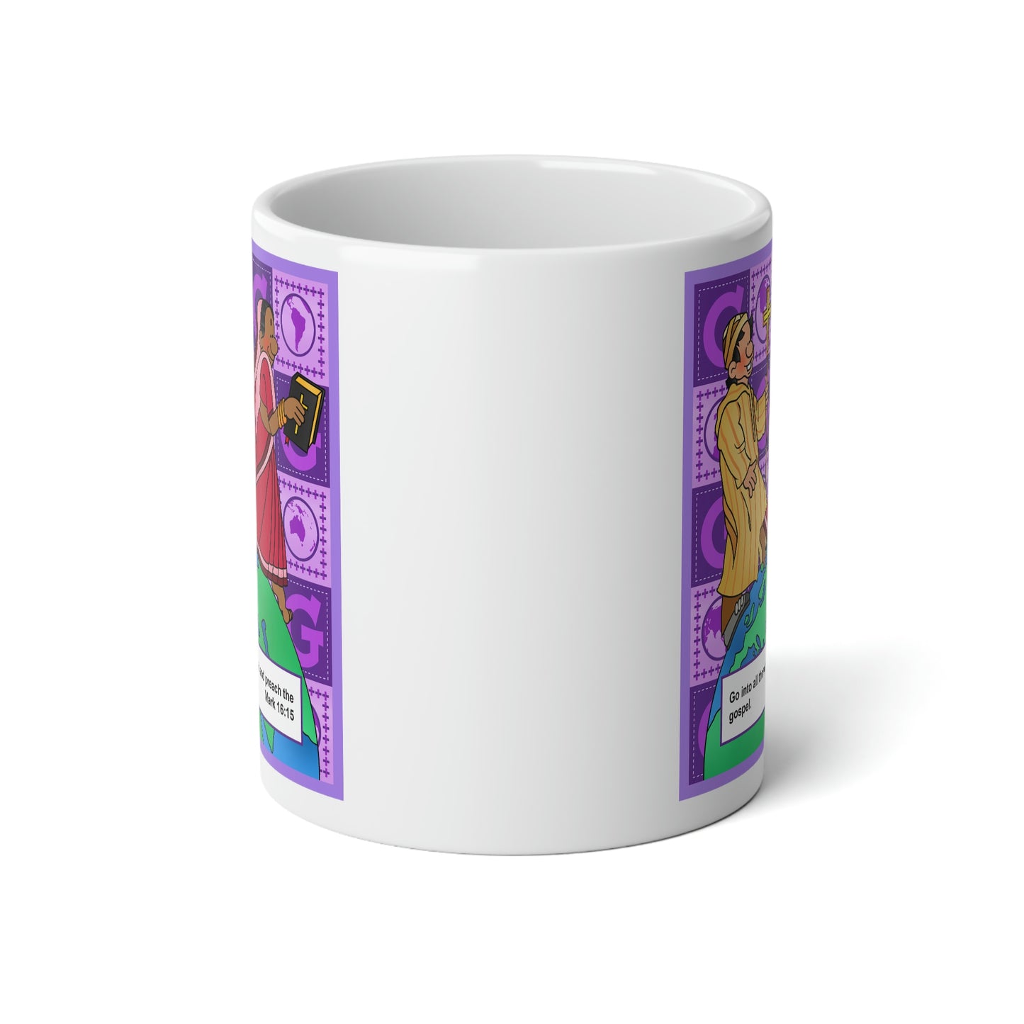 The Bible as Simple as ABC G Jumbo Mug, 20oz