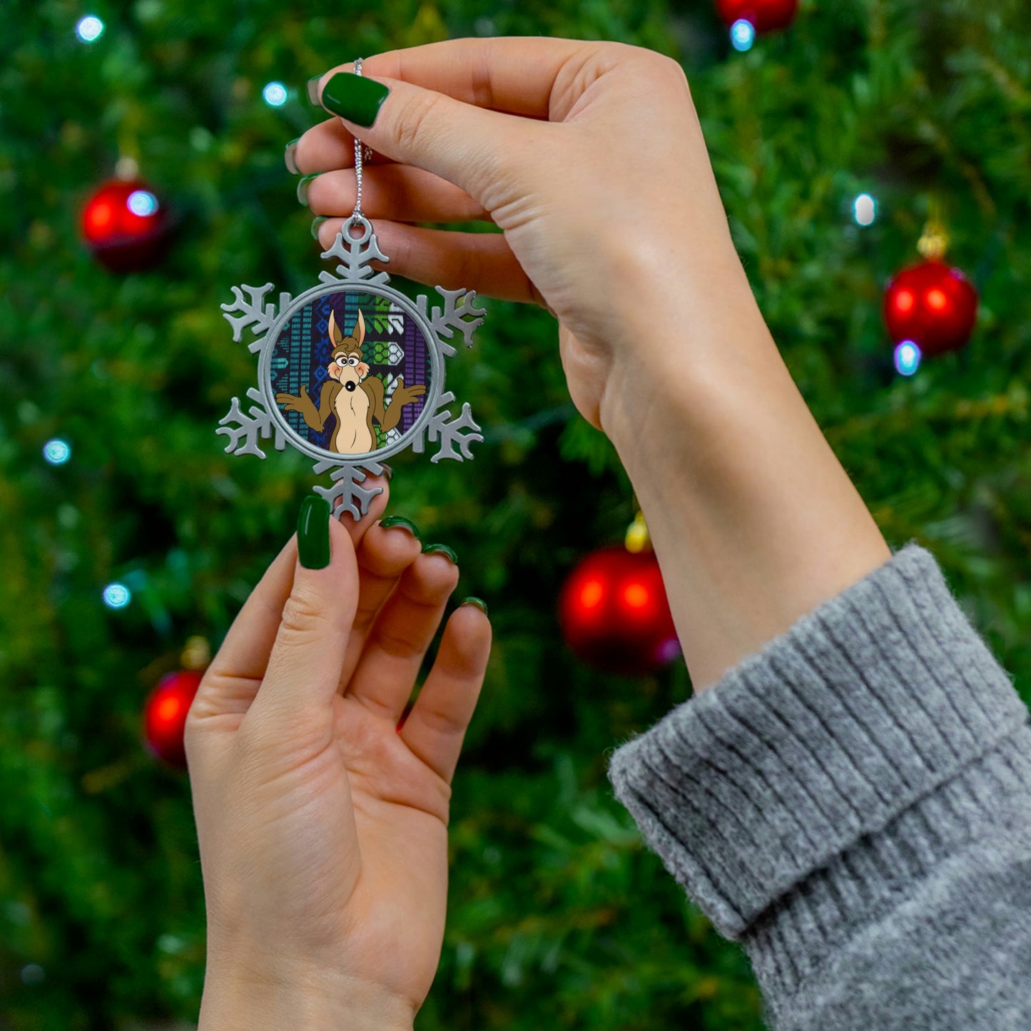 A Pack of Lies Pewter Snowflake Ornament