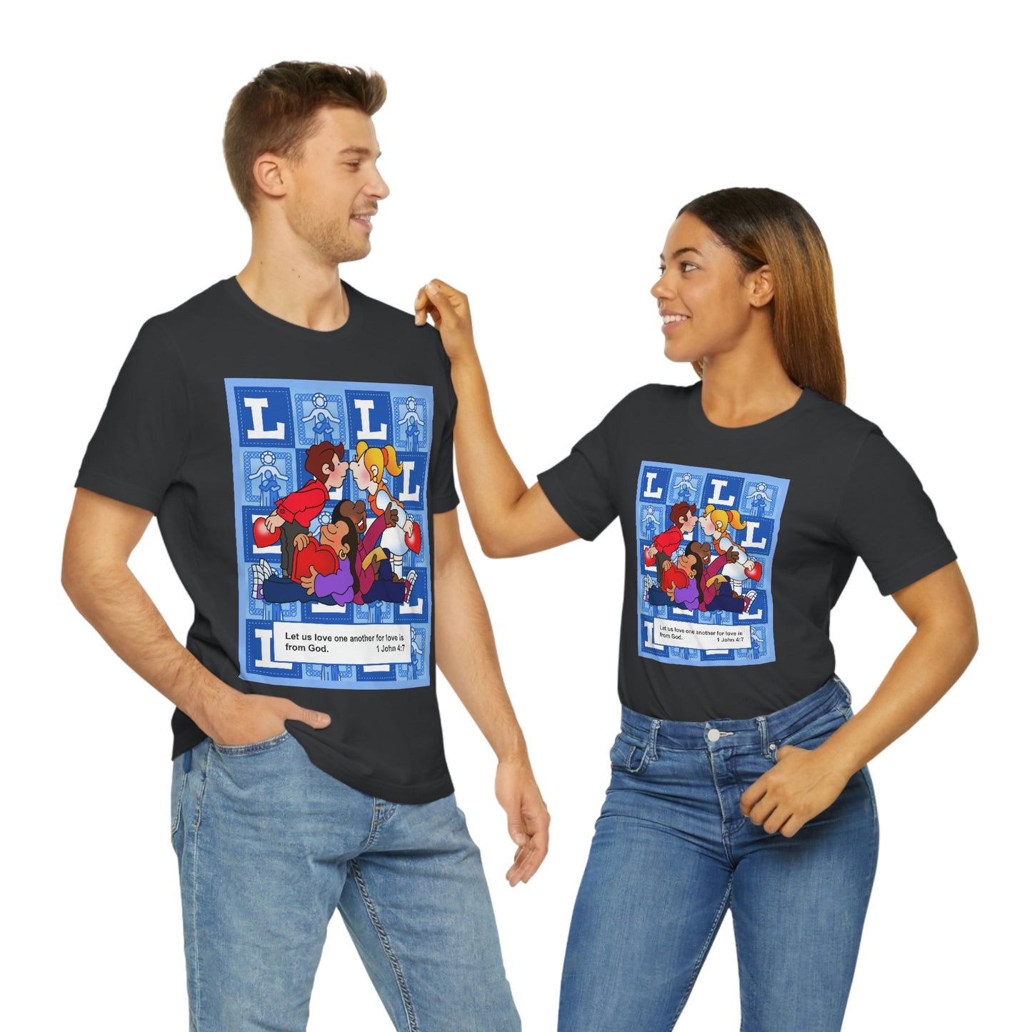 The Bible as Simple as ABC L Unisex Jersey Short Sleeve Tee
