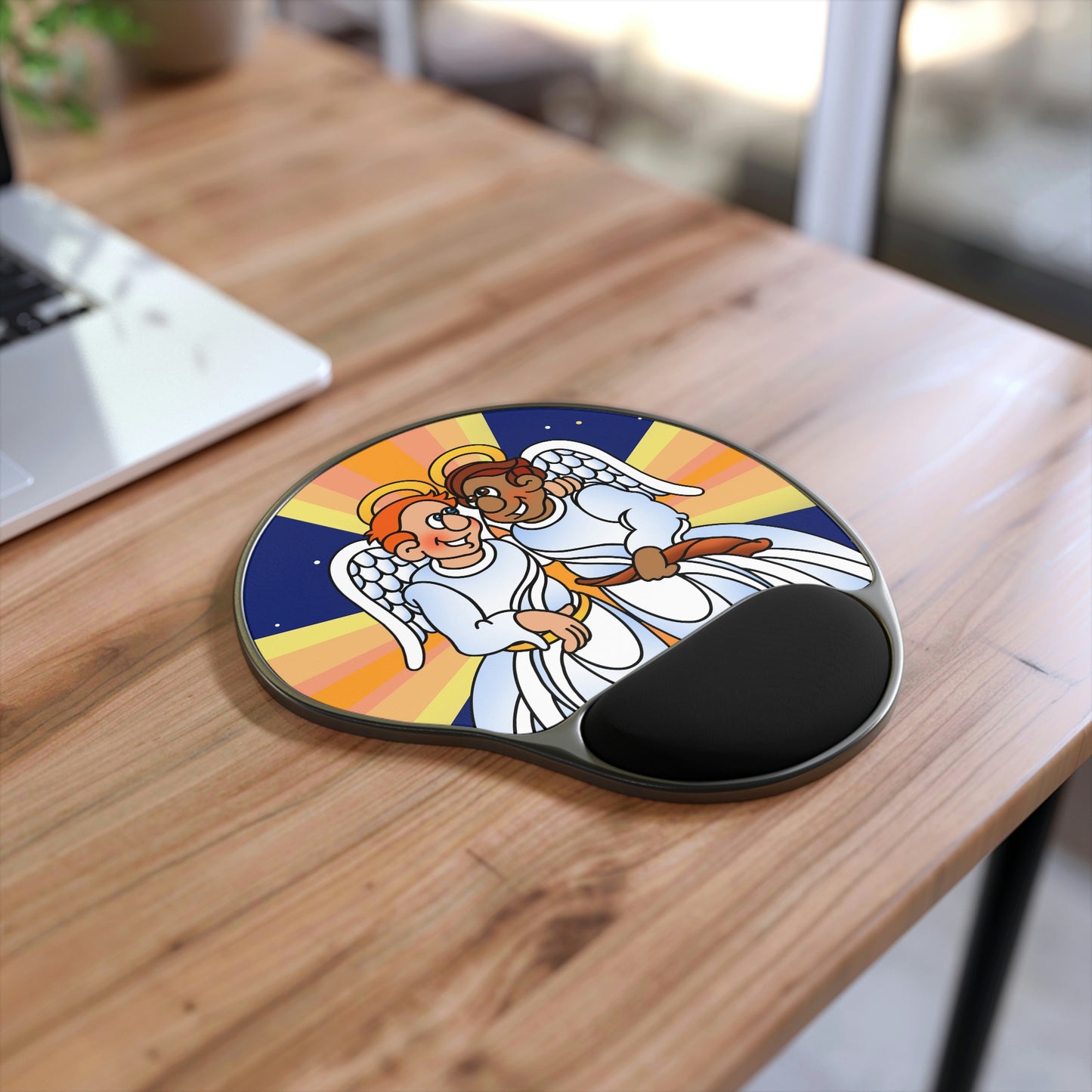 Hark and Harold Angel Sing Mouse Pad With Wrist Rest