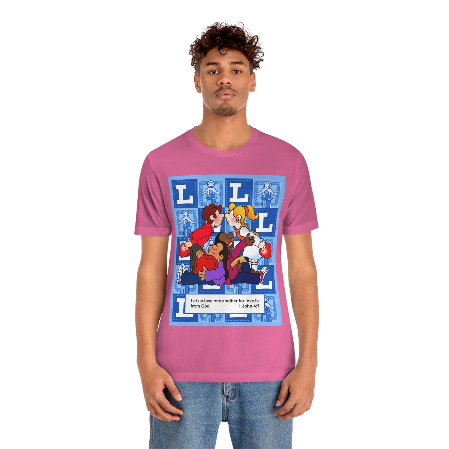 The Bible as Simple as ABC L Unisex Jersey Short Sleeve Tee
