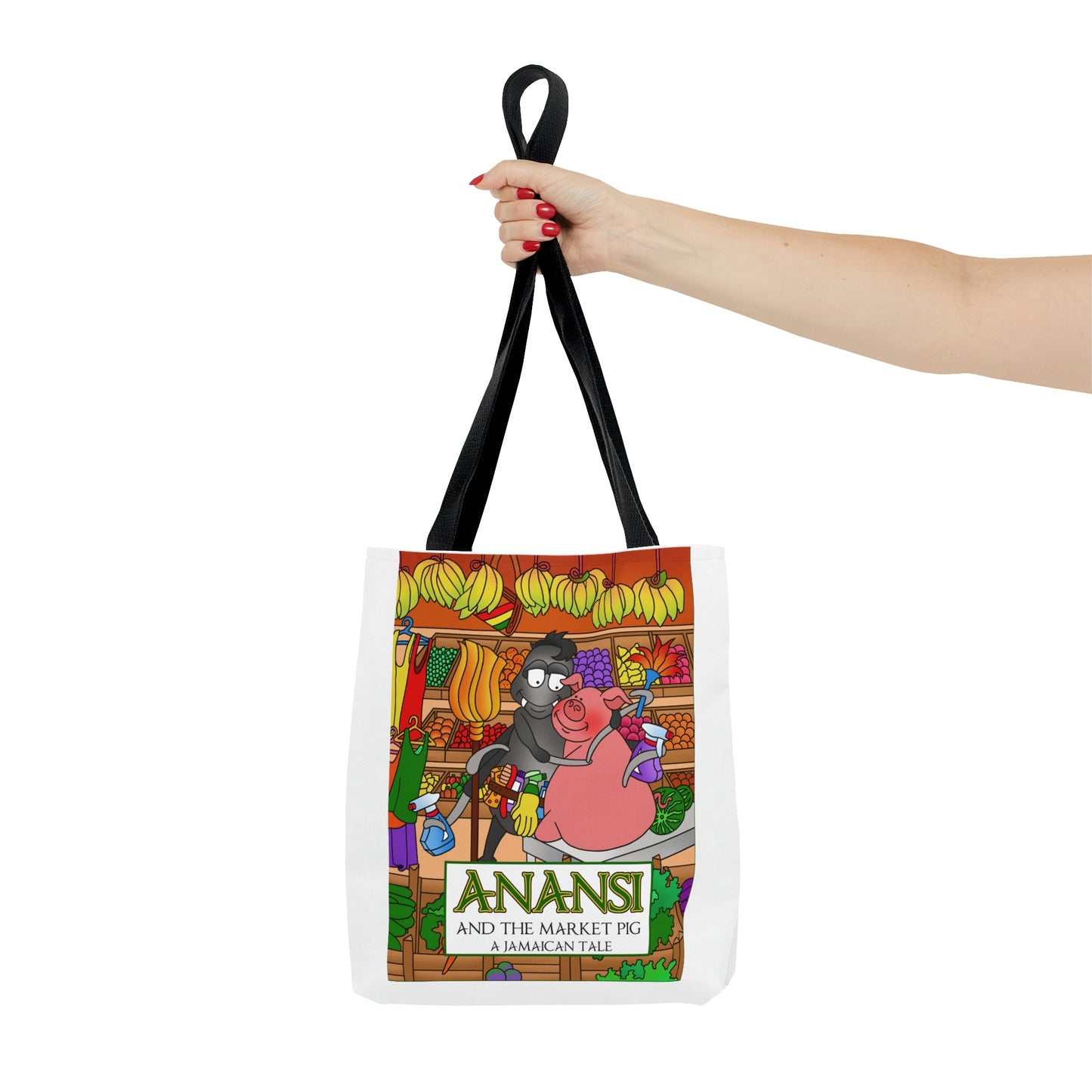 Anansi and the Market Pig AOP Tote Bag