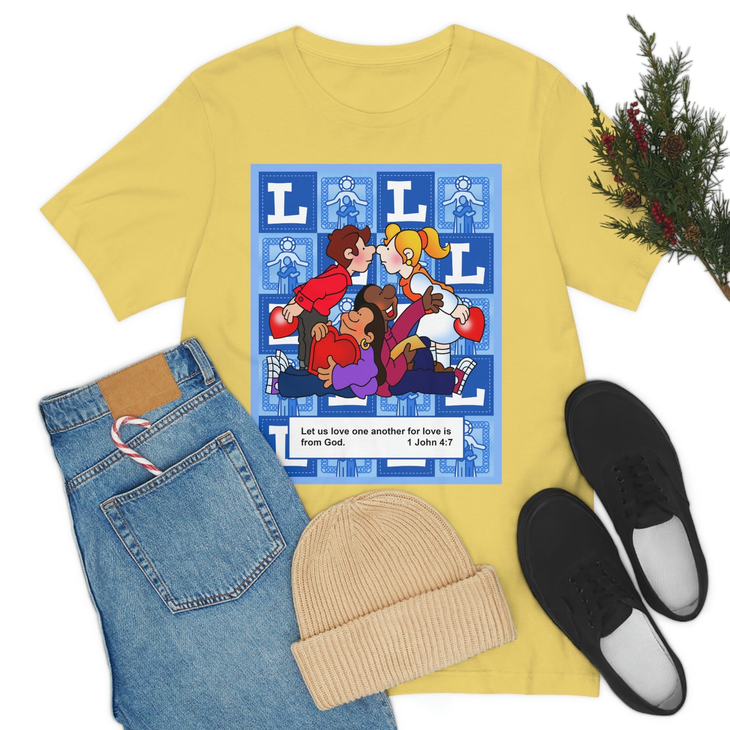 The Bible as Simple as ABC L Unisex Jersey Short Sleeve Tee