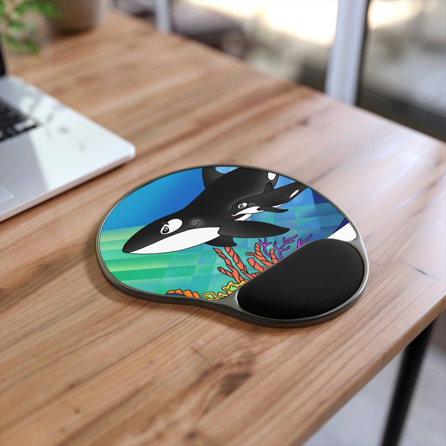 Orcas Mouse Pad With Wrist Rest