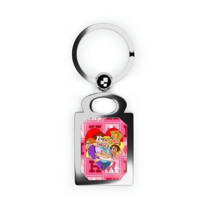The Bible as Simple as ABC H Rectangle Photo Keyring