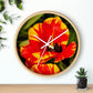 Flowers 12 Wall Clock
