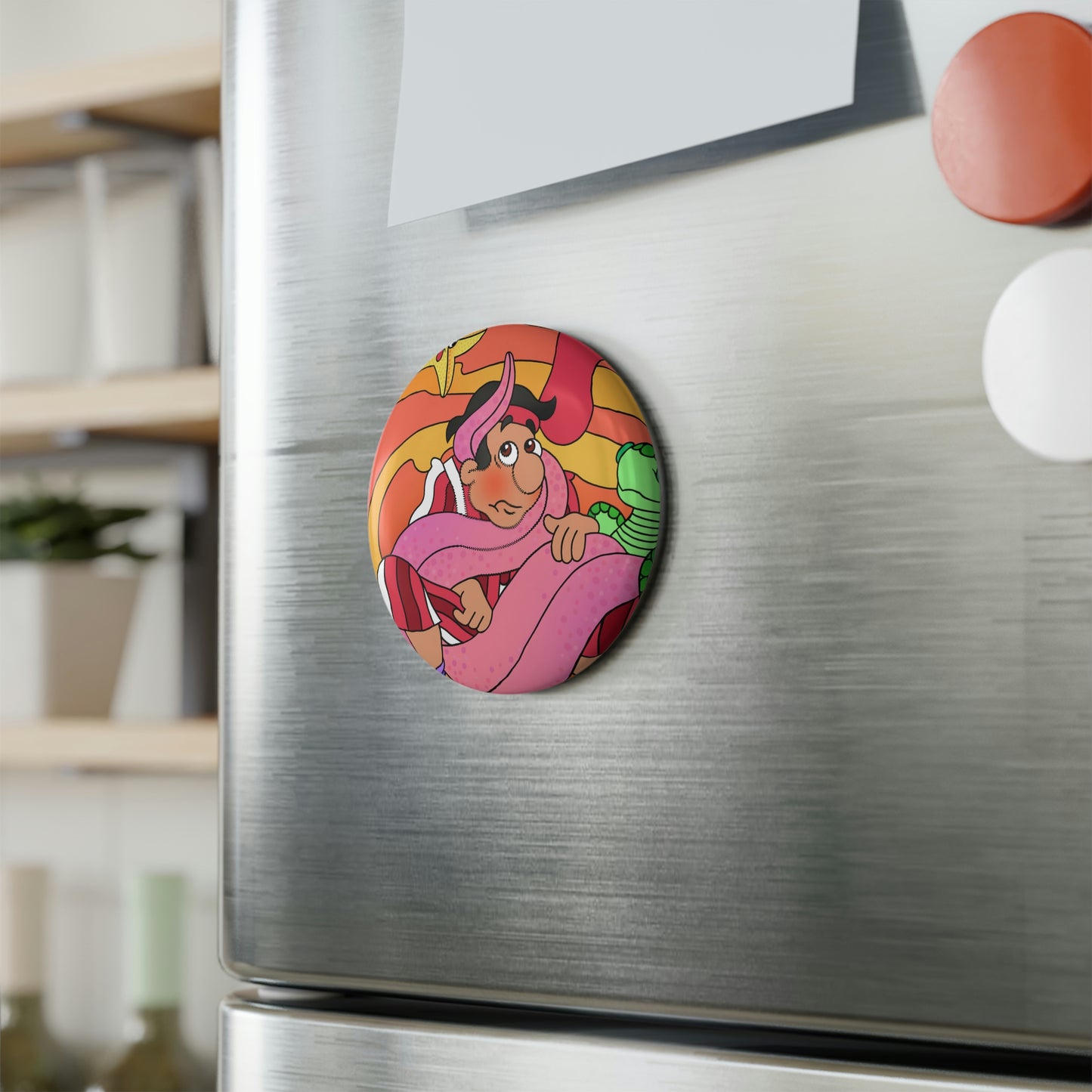The Story of Jonah Button Magnet, Round (1 & 10 pcs)