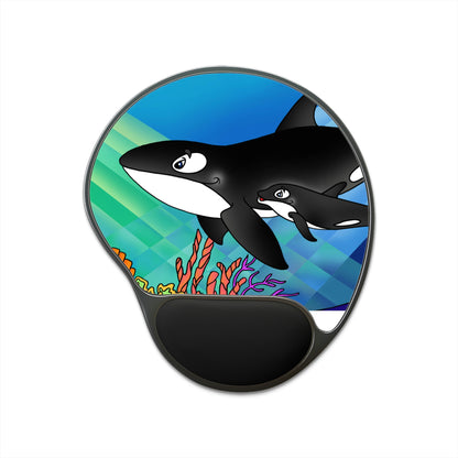 Orcas Mouse Pad With Wrist Rest