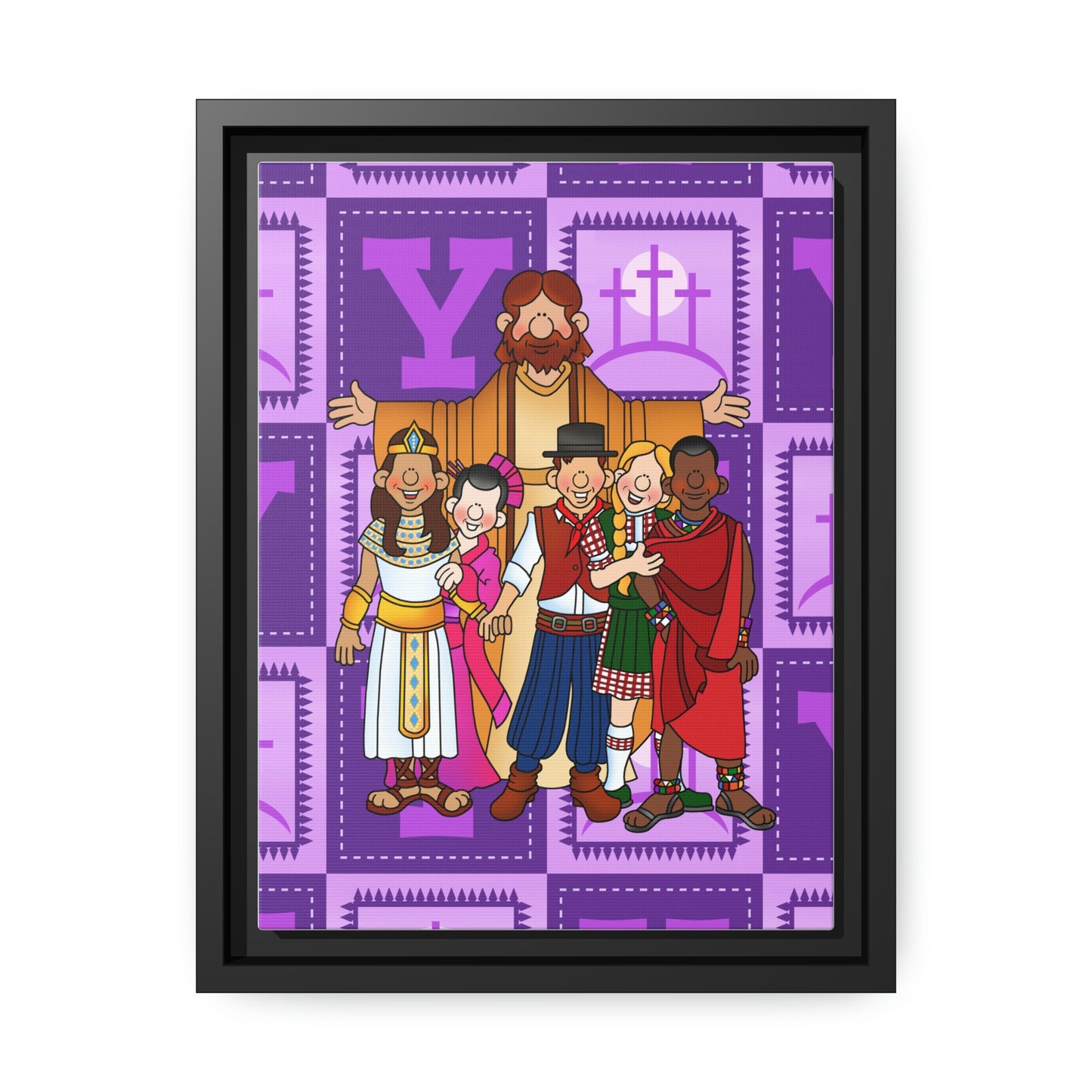 The Bible as Simple as ABC Y Matte Canvas, Black Frame