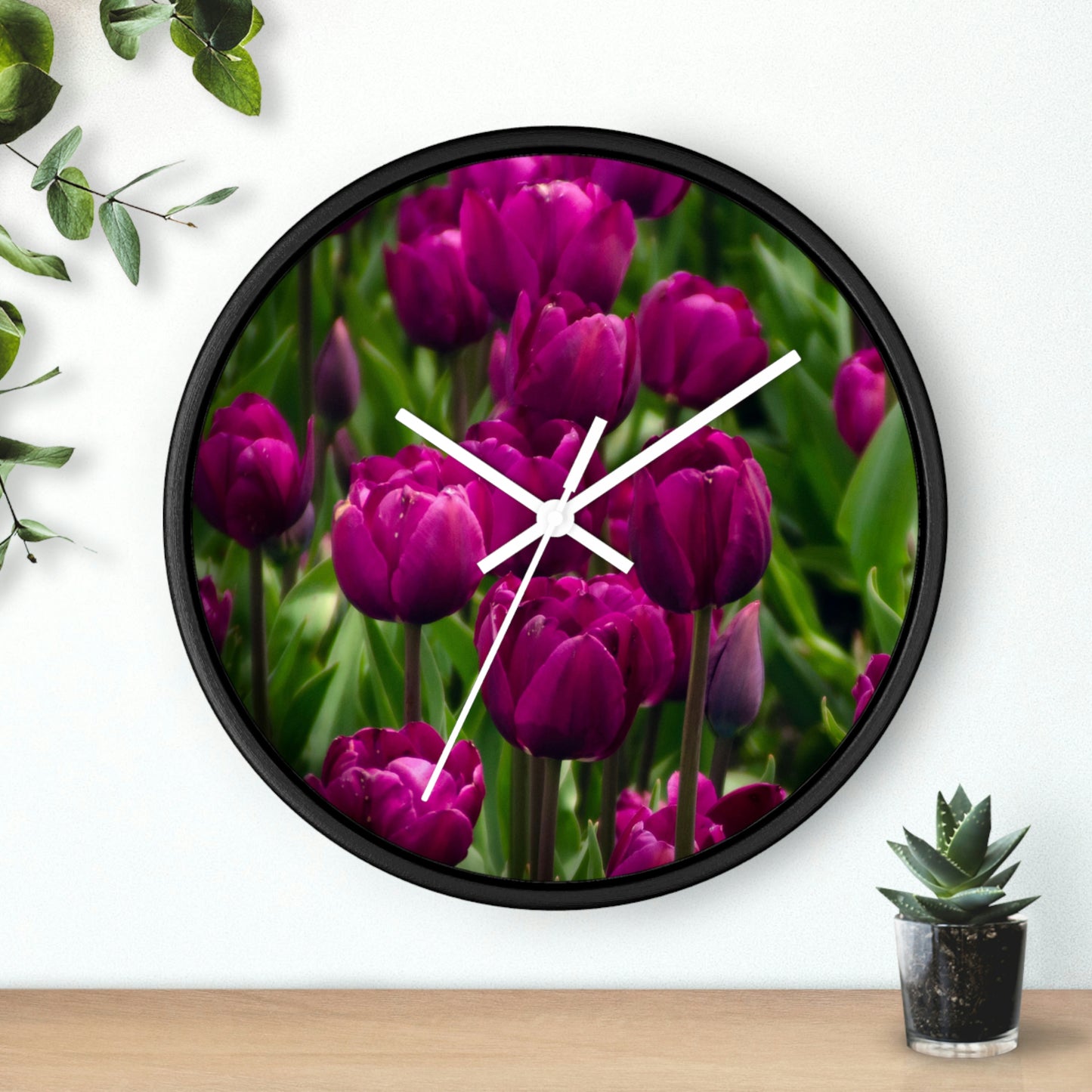 Flowers 20 Wall Clock