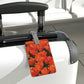 Flowers 03 Saffiano Polyester Luggage Tag, Rectangle