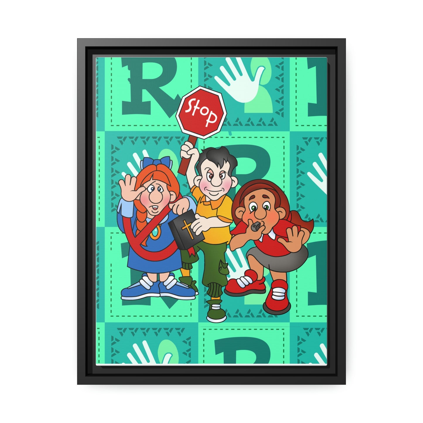 The Bible as Simple as ABC R Matte Canvas, Black Frame