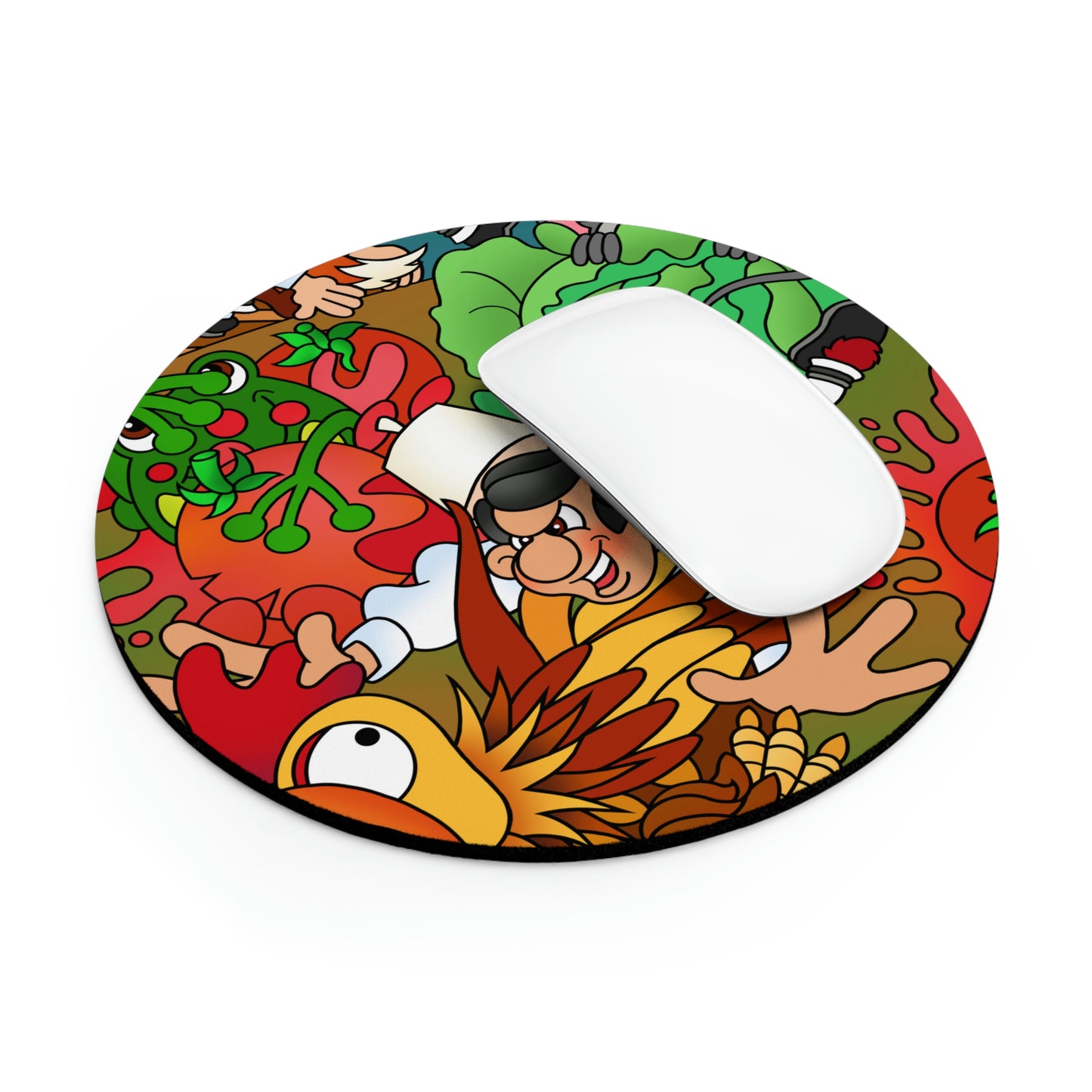 The Half Rooster! Mouse Pad