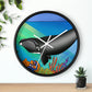 Gray Whale Wall Clock