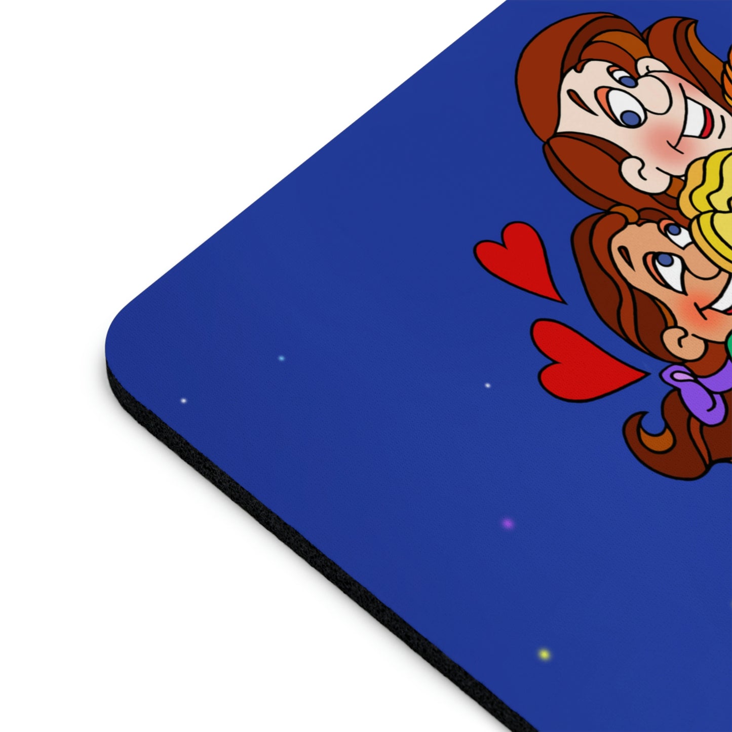 Triple Gratitude with Assorted Monsters Rectangle Mouse Pad