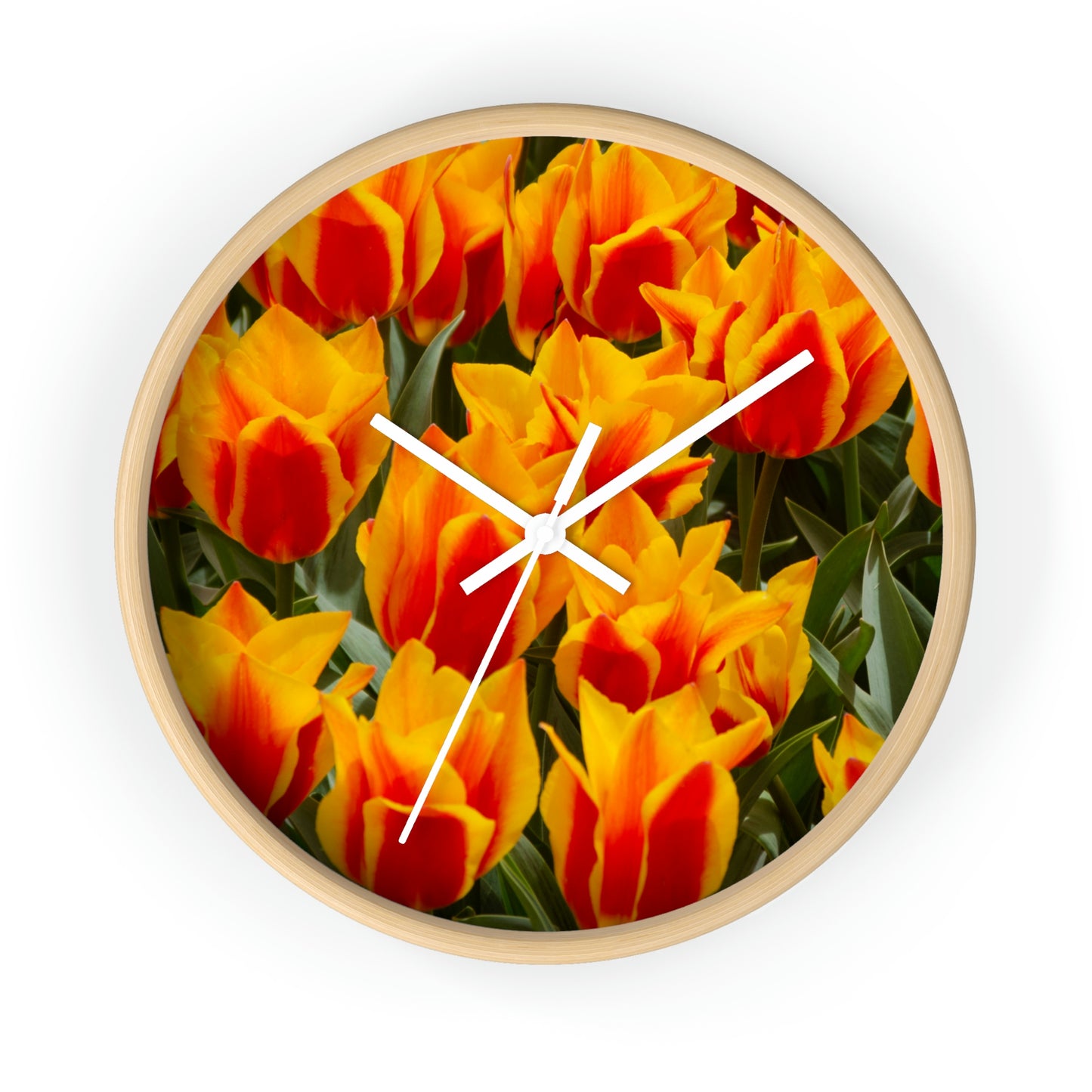 Flowers 18 Wall Clock