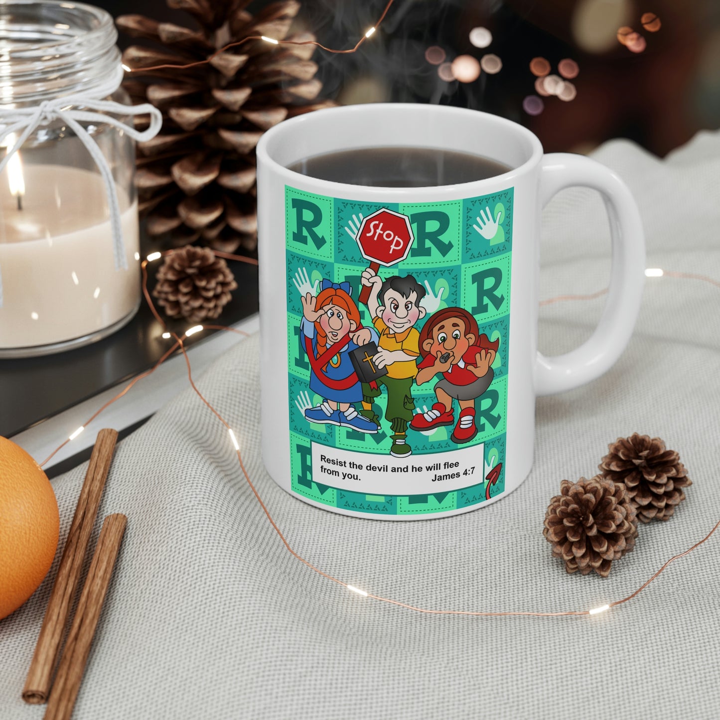 The Bible as Simple as ABC R Ceramic Mug 11oz