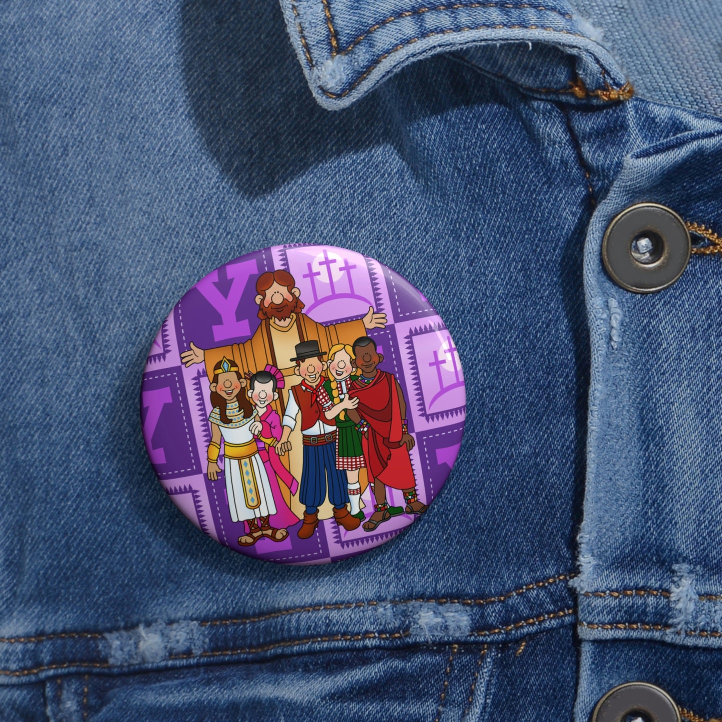 The Bible as Simple as ABC Y Custom Pin Buttons