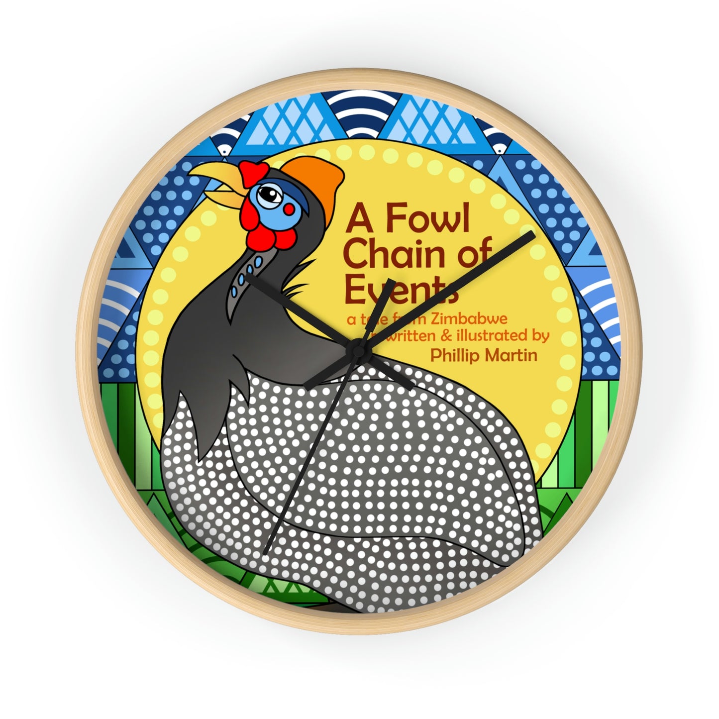 A Fowl Chain of Events Wall clock