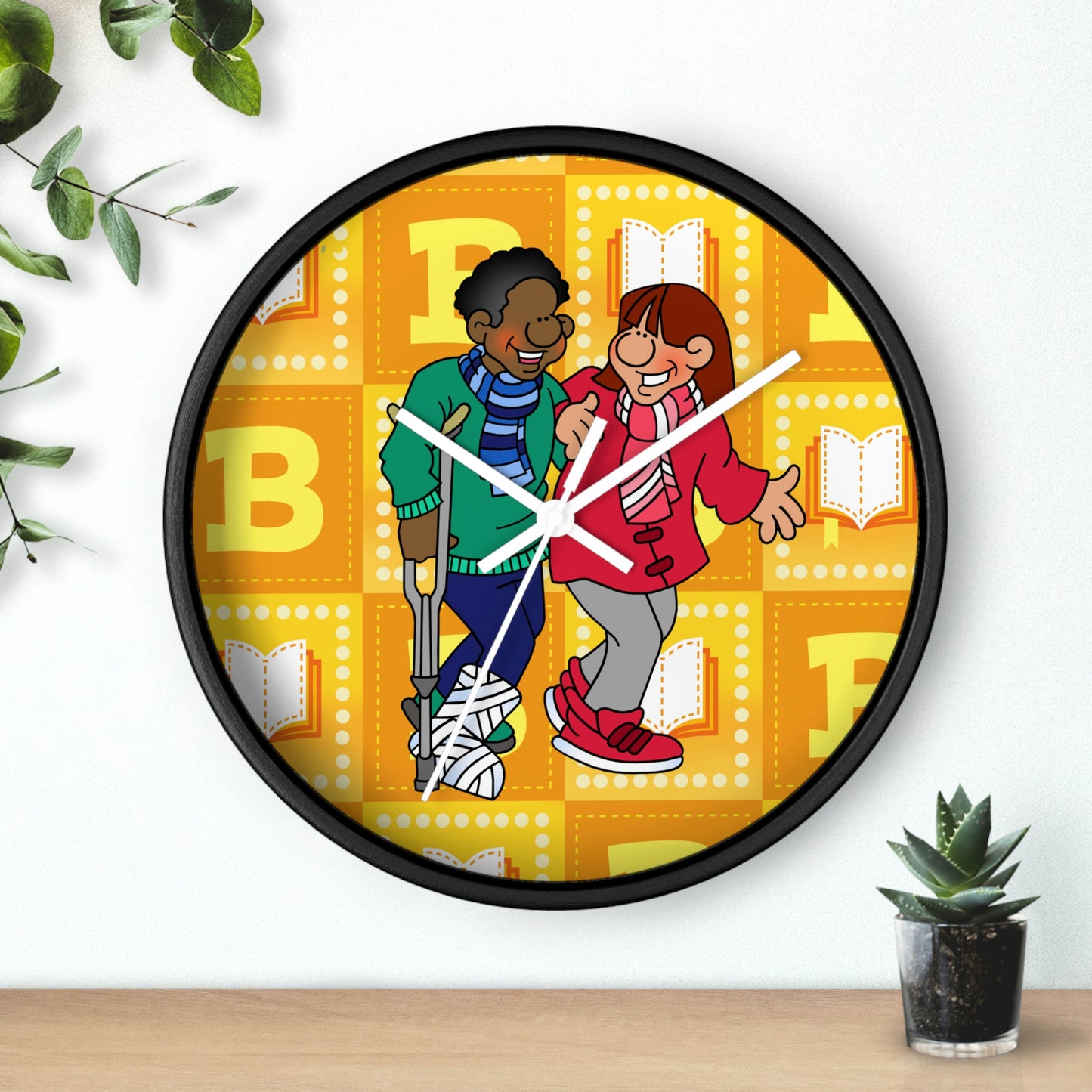 The Bible as Simple as ABC B Wall Clock