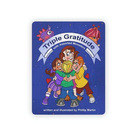 Triple Gratitude with Assorted Monsters Kids' Puzzle, 30-Piece