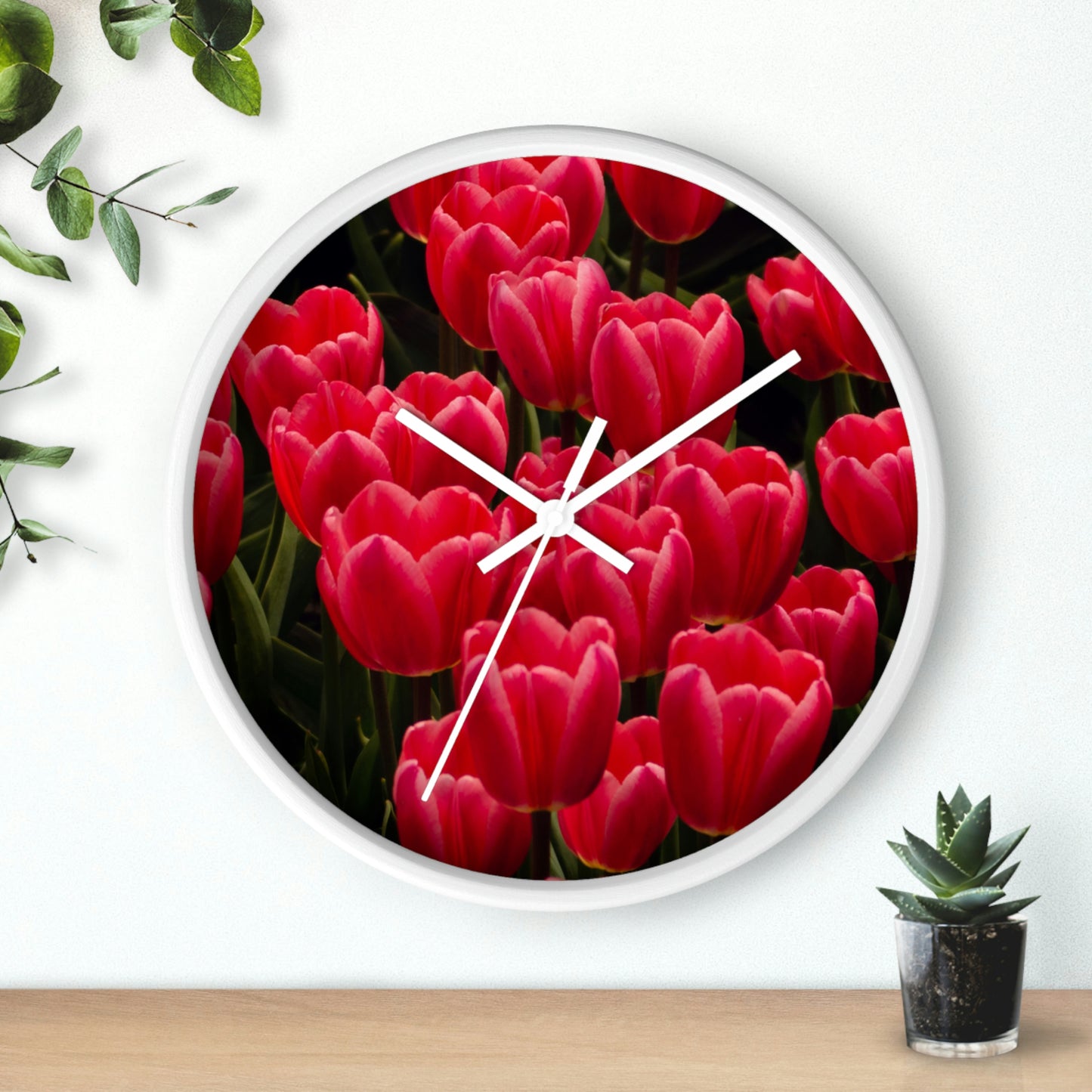 Flowers 24 Wall Clock