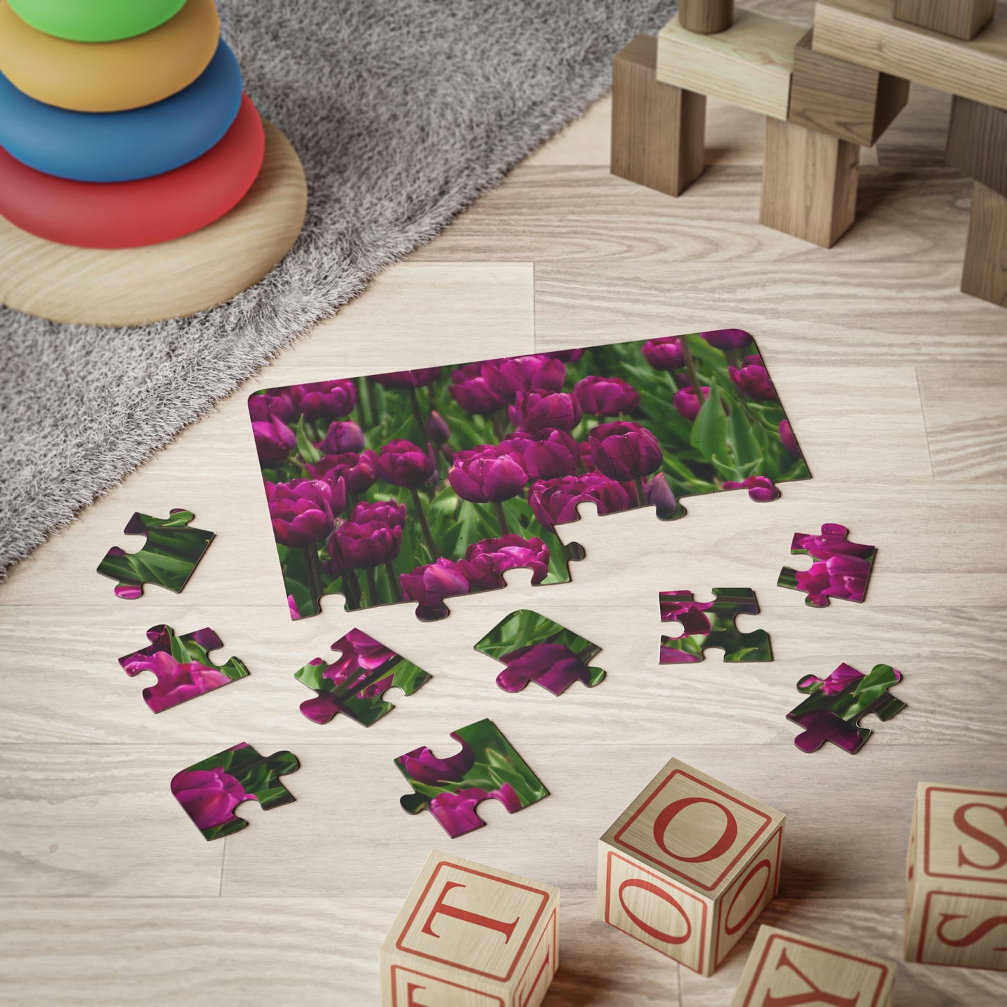 Flowers 20 Kids' Puzzle, 30-Piece