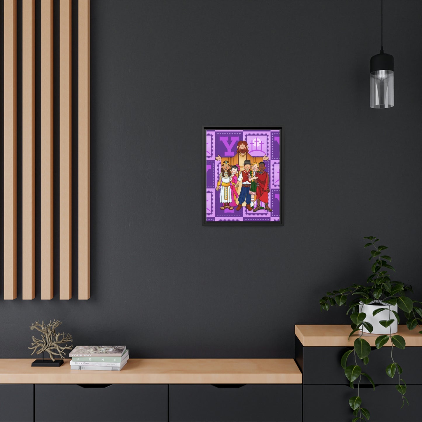 The Bible as Simple as ABC Y Matte Canvas, Black Frame