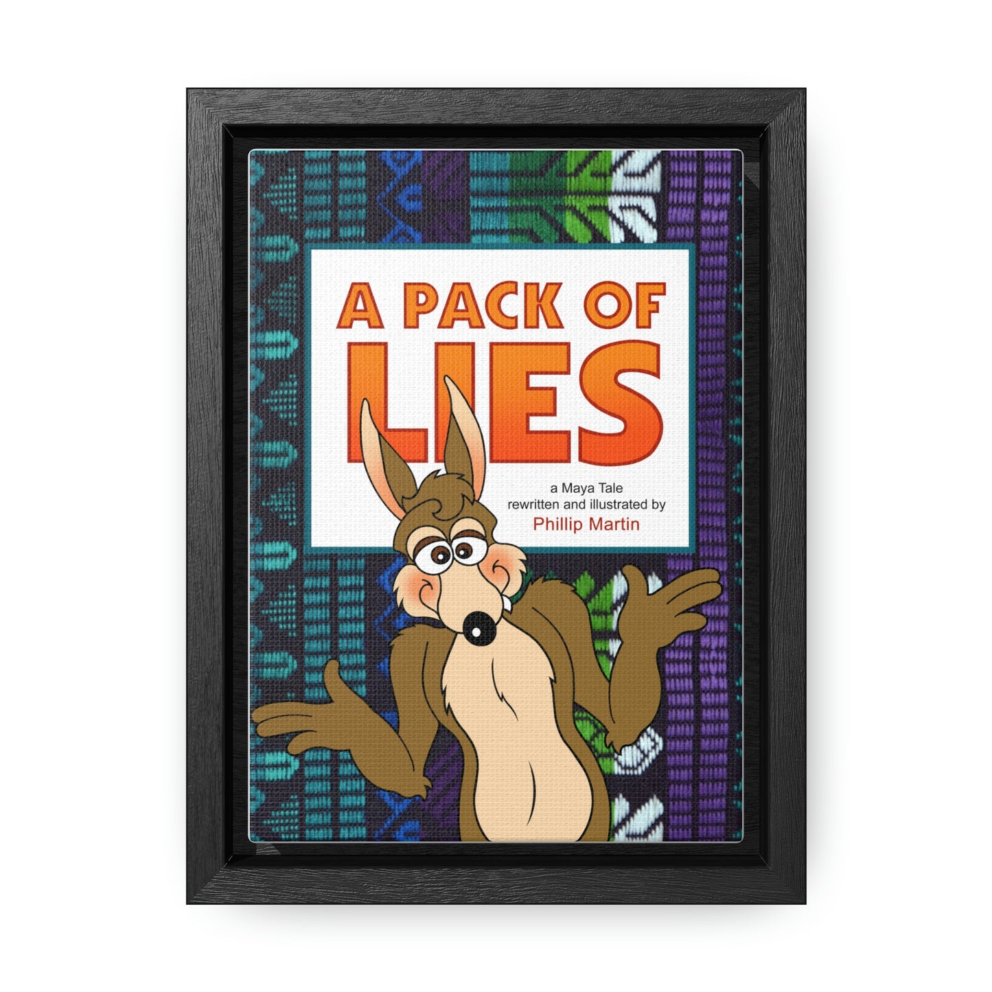 A Pack of Lies Gallery Canvas Wraps, Vertical Frame