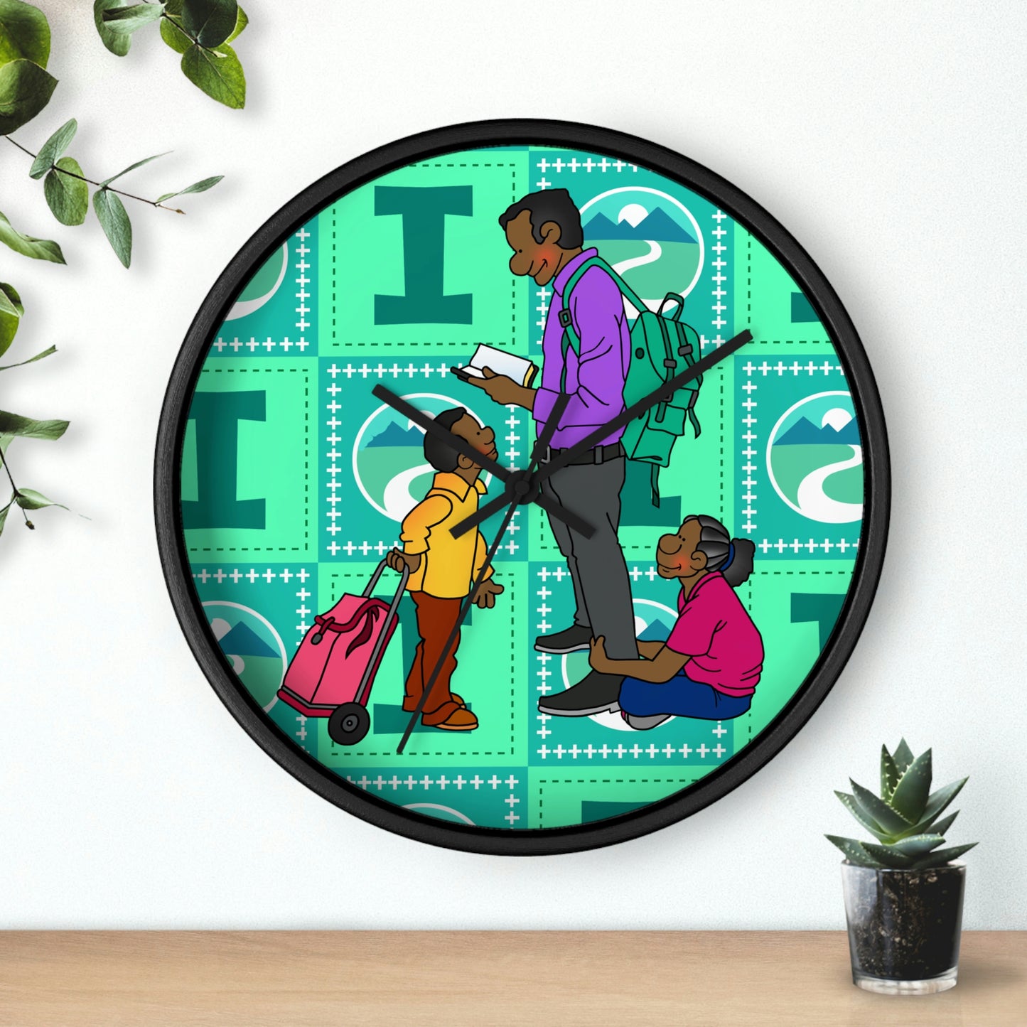 The Bible as Simple as ABC I Wall Clock