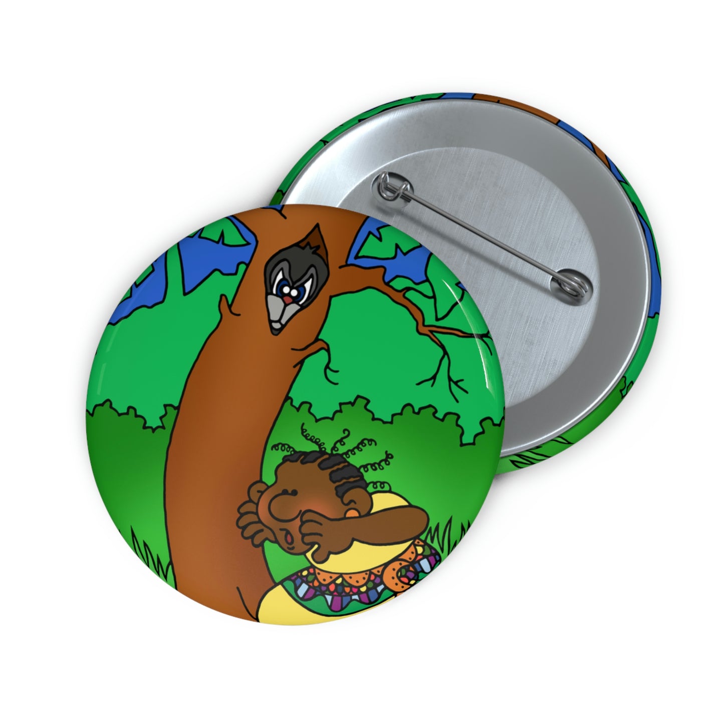 Once Upon West Africa Custom Pin Buttons