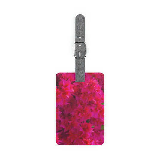 Flowers 27 Saffiano Polyester Luggage Tag, Rectangle