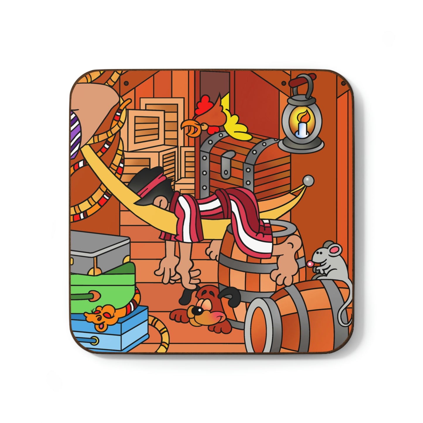 The Story of Jonah! Hardboard Back Coaster