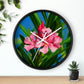 Flowers 30 Wall Clock