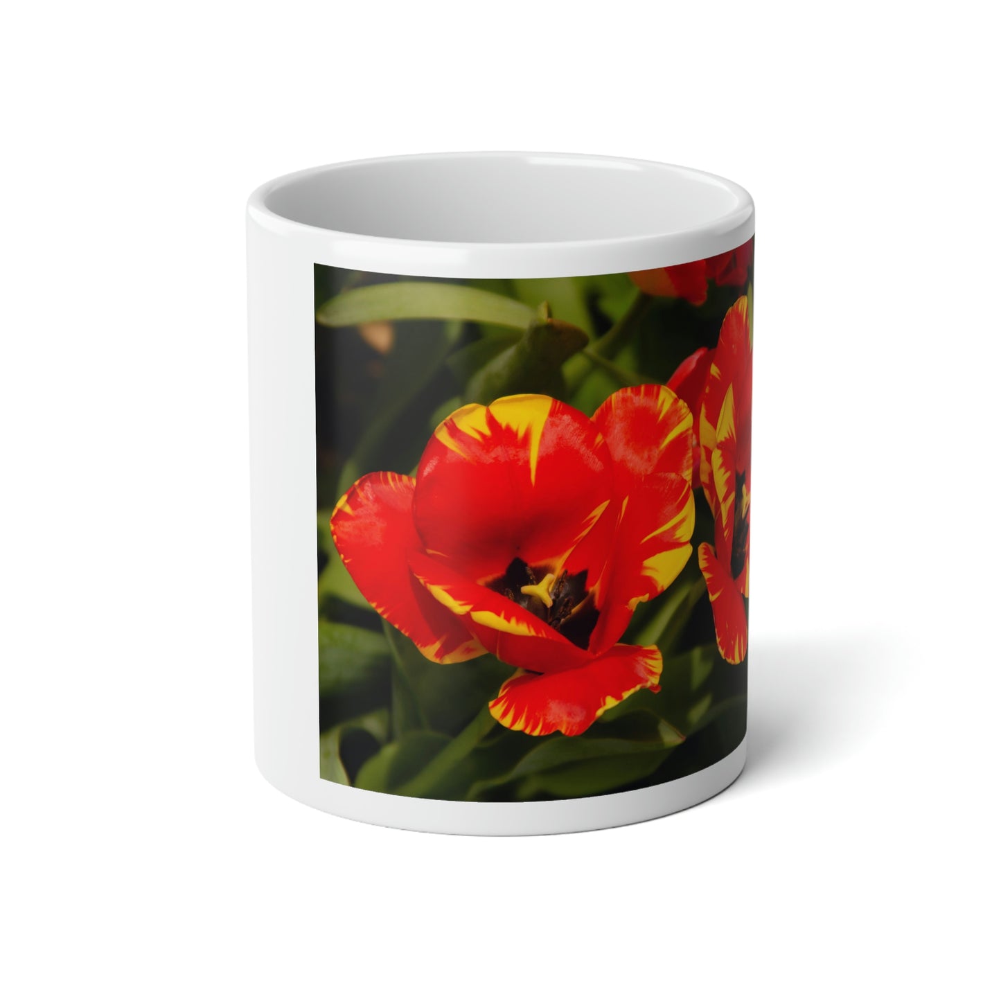 Flowers 12 Jumbo Mug, 20oz